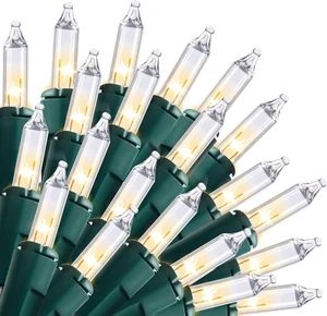 Clear Christmas String Lights Indoor,150 Count Mini Warm White Fairy Light,31.2F - Picture 1 of 12