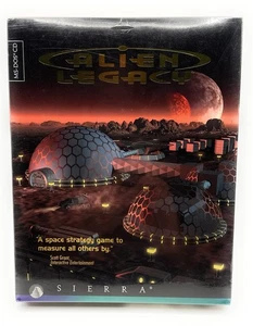 Alien Legacy Sierra MS-DOS CD-ROM PC gioco per computer 1995 Big Box sigillato in fabbrica! - Foto 1 di 7