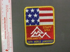 Patch staff Boy Scout 1975 World Jamboree USA 9174OO - Foto 1 di 1