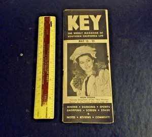 1940's KEY Weekly Mini Magazine for Southern California Life Pocket Guide May - Bild 1 von 10