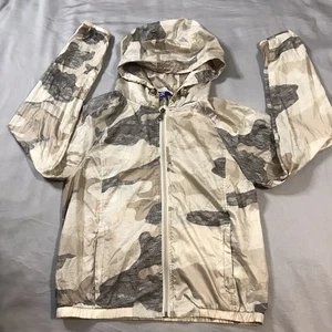 Joylab Windbreaker Womens Extra Small Beige Gray Camo Lightweight - Picture 1 of 10