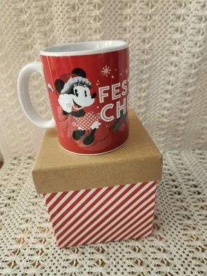 Disney Микки и Минни-Маус праздничный Cheer Рождество кофейная кружка чашка с подарочной коробкой - Изображение 1 из 4