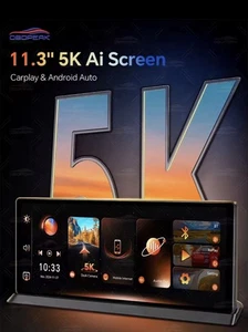 K8 Pro 11.3" Touch Screen Car Camera 5K Dash Cam GPS 5G WiFi Wireless CarPlay - Picture 1 of 20