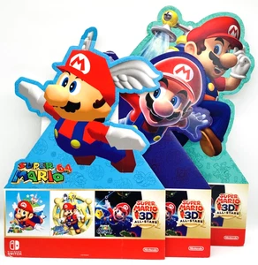 3 Pappaufsteller Super Mario Sunshine 3D All-Stars Super Mario 64 - Bild 1 von 24