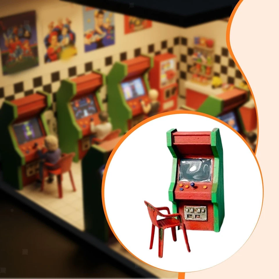 Miniatur-Spielautomatenmodell im Maßstab 1:64 für Zubehör, Feengarten, - Bild 1 von 4