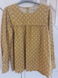 Orla Kiely/Regatta Women's Size 12 long sleeved cotton floral motif top - Picture 1 of 2