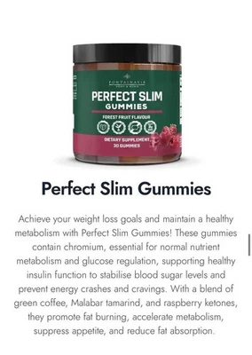 New FM Perfect Slim Gummies 120 g NUTRICODE NO ADDED SUGAR - Image 1 of 3