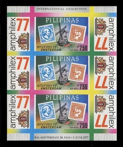 WHOLESALE - PHILIPPINES STAMPS - SC.#C109x, F-VF NH x 3 IMPERFORATE SHEETS - Picture 1 of 2