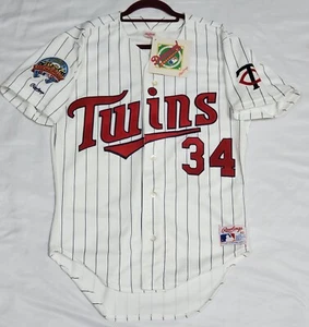 NEW Authentic RAWLINGS KIRBY PUCKETT 40 MED. MINNESOTA TWINS VINTAGE 80'S Jersey - Picture 1 of 3