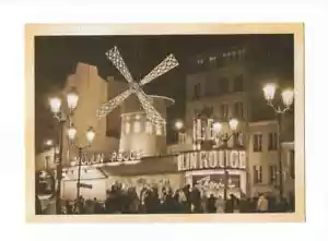 Paris, France Moulin Rouge Nightclub c1950's Photo Reproduction Postcard   - Picture 1 of 2