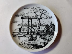 1977 Kleiner Sammelteller Worpswede Sparkasse Keramik 9,5 cm - Bild 1 von 6