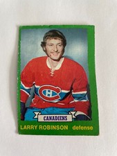 1973-74 OPC HOCKEY CARD RC LARRY ROBINSON #237 MONTREAL CANADIENS