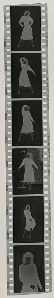 6 negatives pretty young woman black 24x35mm by professional photographer abx-lr27-3 - Image 1 of 1