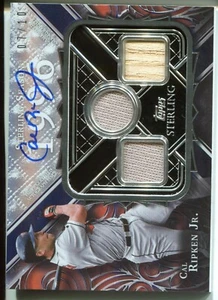 2022 TOPPS STERLING SEASONS CAL RIPKEN JR. AUTOGRAPH RELIC CARD ORIOLES 7/10 - Picture 1 of 2