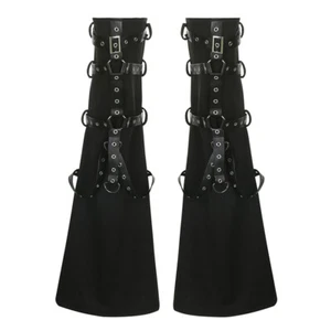 Hot Women's Punk Leg Sleeve Adjustable Warm Leg Sets Accessories Gothic Party - Picture 1 of 9