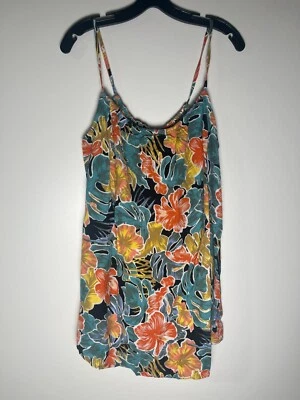 Volcom Women's L So Simple Floral Swimsuit Cover Up Dress Multicolor O6012401 - Image 1 of 4