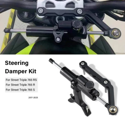 765 R Damper Shock Set For Street Triple 765 RS 765 S Steering Stabiliz Mount - Image 1 of 4