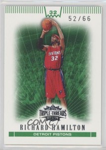 2007-08 Topps Triple Threads Emerald /66 Richard Hamilton #72