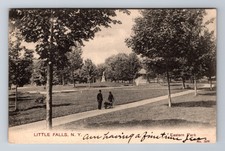 Little Falls NY-New York, Eastern Park, c1906 Antique Vintage Postcard