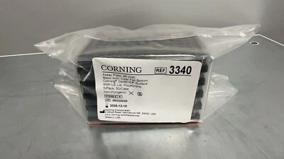 Corning 3340 96-well Flat Clear Bottom Black Polystyrene Microplates, 5/PK - Image 1 of 2