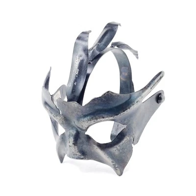 Gothic Renaissance Masquerade Steel Mask Over The Head Cosplay Halloween READ - Image 1 of 4