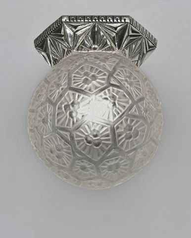 French art deco flush mount by Hubens & Gauthier EJG, 6 available  . 1930 France Cover
