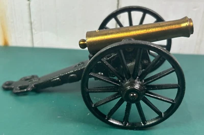 Mini cañón de hierro fundido/latón de colección réplica piedras River Battlefield C 1/2 MF Co Foto 1 de 4