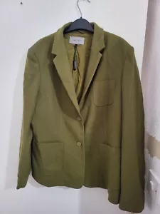 Ladies Jaeger Jacket Green Size 16,Never Worn, Excellent Condition - Picture 1 of 5