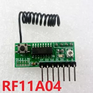 RF11A04 3,3 V 533 MHz modulo decodifica 4 CH ricevitore RF wireless scheda ritardo timer - Foto 1 di 7