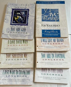 Libro de canciones de música Tocando el corazón del padre Vineyard LOTE de 8 adoración de alabanza en muy buena condición - Imagen 1 de 9