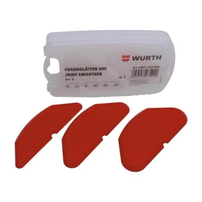 Würth Fugenglätter Set Nr. 2 RADIUS - 3 Stück Fugenabzieher Silikon 0891184004 - Bild 1 von 2