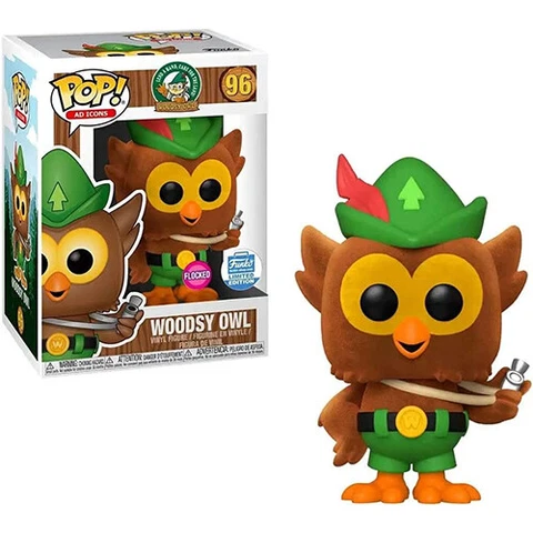 Funko POP! Ad Icons Vinyl Figure - WOODSY OWL (Flocked) #96 *Exclusive* -NM/Mint Cover