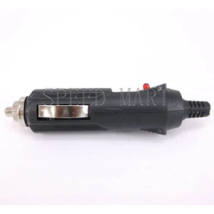12v Male Car Cigarette Lighter Socket Plug Connector With Fuse Red LED - Picture 1 of 3