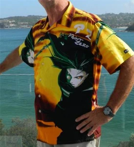 VINTAGE Point Zero 1980s-90s Oriental Hawaiian Retro Hip Shirt - Bild 1 von 5