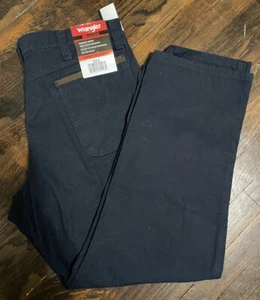 NEW Wrangler Riggs Workwear Men's 36x30 Ranger Relaxed Fit Navy Blue Pants - Picture 1 of 4