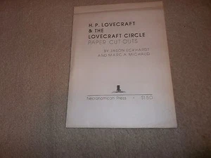 Call of Cthulhu Necronomicon Press H P Lovecraft & Lovecraft Circle Paper cutout - Picture 1 of 2
