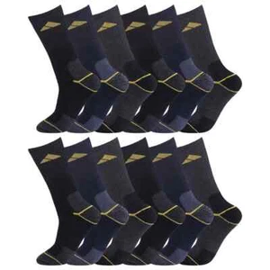 Mens Ultimate Work Boot Socks Size 6-11 Cushion Sole Reinforced Toe Good Value - Picture 1 of 10