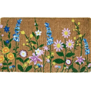 Fußmatte 75x45cm Wildblumen Mars&More, Türmatte aus Kokos, Fußabtreter, Blumen - Bild 1 von 5