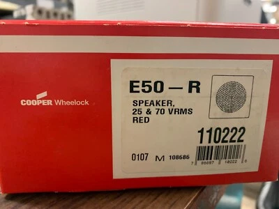 SIMPLEX E50-R - Speaker Semi-flush, Red