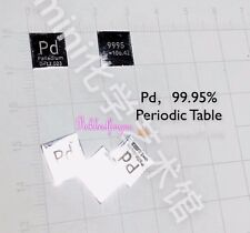 1 pièce tableau périodique feuille palladium Pd 99,95 0,1 *10*10 mm #M108A QL