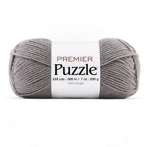 Premier Puzzle Solids Yarn-Charcoal - 3 Pack - Picture 1 of 1