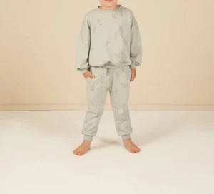 Rylee + Cru Surfboard Print Jogger Pants Boys' 6-7Y Seafoam Drawstring Pull On - Picture 1 of 17