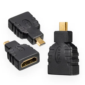 Micro HDMI zu HDMI Adapter Verbinder  Mikro-HDMI (Type D) Stecker - HDMI Buchse - Afbeelding 1 van 5