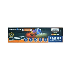 Korr 2 Bar Orange/White LED Camp Light Kit With Diffusers Caravan RV Lighting - Picture 1 of 9
