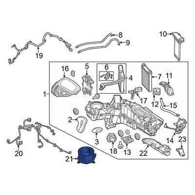 For Ford F-250 Super Duty 2011-2016 Ford BC3Z19805C HVAC Blower Motor - Изображение 1 из 3