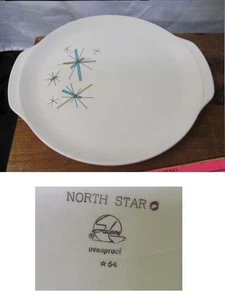 Vintage Salem China MCM North Star Serviertablett Platte Atomic Design #64 - Bild 1 von 3