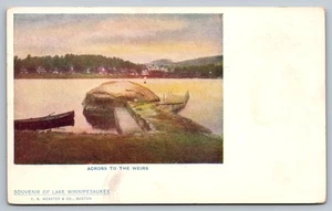 Vintage Souvenir Postcard Across to The Weirs Lake Winnipesaukee by C.B. Webster - Picture 1 of 2