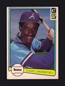 Donruss Claudell Washington #58 1982 - Imagen 1 de 3