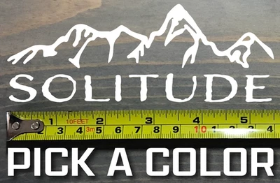 Solitude Sticker Decal 5.5" Ski Snowboard Utah Mountain Snowbird Park City Alta