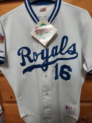 1989 All Star Bo Jackson Rawlings White Jersey Kansas City Royals Mens 44 - Image 1 of 4
